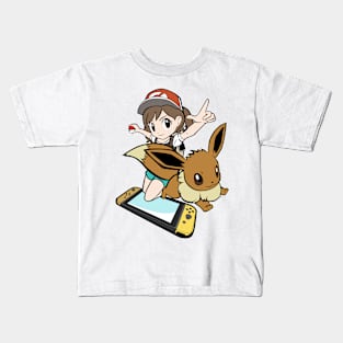 Anime Game Character Trainer Girl Kids T-Shirt